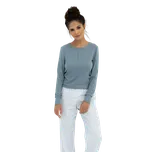 Dámské dlouhé pyžamo Sensis Janelle S Zelená