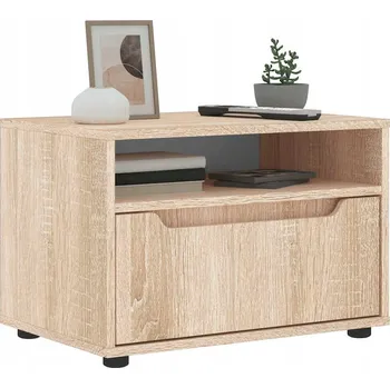 Televizní stolek TV stolek VISNES Dub Sonoma 60x40x38 cm Lepené dřevo