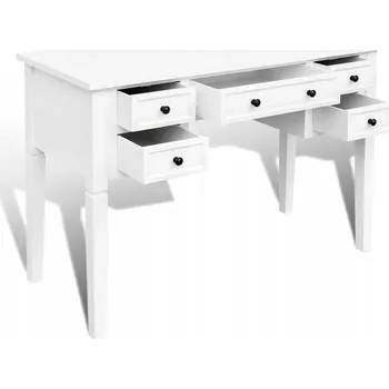 Psací stůl Obdélníkový psací stůl VidaXL 34,5 x 109,5 x 77,5 cm bílý