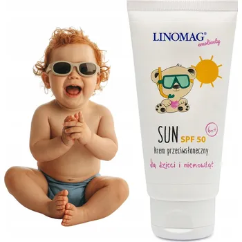 Přípravek na opalování Linomag Sun, opalovací krém pro děti od 6 měsíců SPF 50, 50 ml