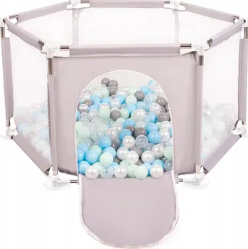 Dětská ohrádka Ohrádka Selonis HRACÍ OHRÁDKA KOSTKA S MÍČKY 64 x 63 cm