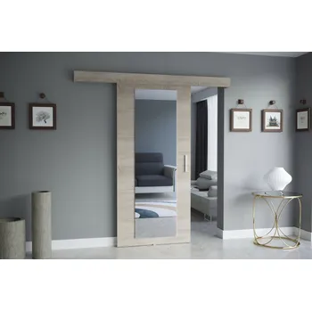 Interiérové dveře Posuvné dveře SALOME se zrcadlem - Sonoma 90/204 cm