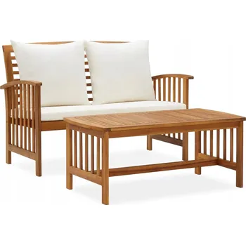 Sada zahradního nábytku ze dřeva VidaXL, hnědá, 2 ks