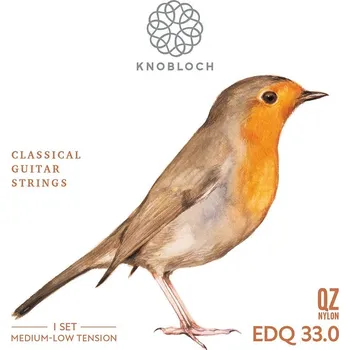 Struna pro kytaru a smyčcový nástroj KNOBLOCH ERITHACUS Double Silver QZ Nylon Medium-Low Tension 33.0