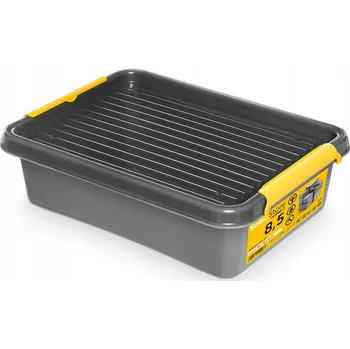 Úložný box Krabice s víkem – odstíny šedé a stříbrné