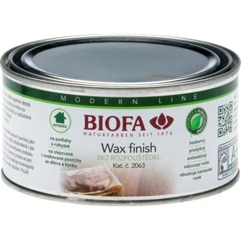 Olej na dřevo Biofa Wax finnish Balení: 250ml