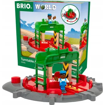 Vláček a vláčkodráha Brio Vláčkodráha Otočná výhybka s figurkou 33476