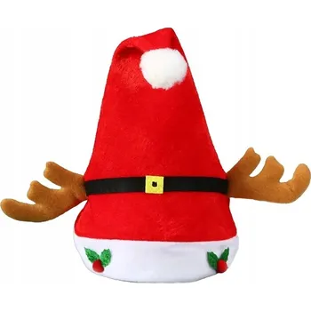 Čepice Čepice Mikuláše pro děti i dospělé Univerzální kostým s bambulí 38 cm