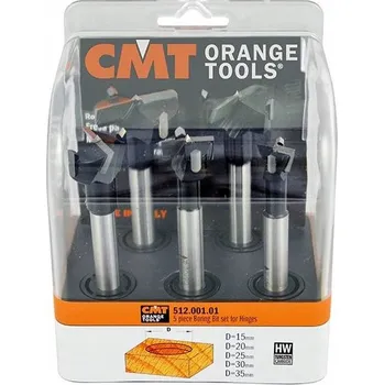 Vrták CMT Sada Forstnerových vrtáků HW D=15, 20, 25, 30, 35 L=90