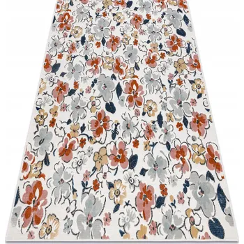 Koberec KOBEREC SISAL DVOUÚROVŇOVÝ 78x150 cm KVĚTINY #D1066