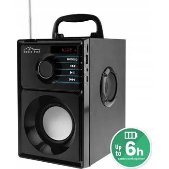 Bluetooth reproduktor Přenosný reproduktor Media-tech BOOMBOX MT3179 černý 15 W