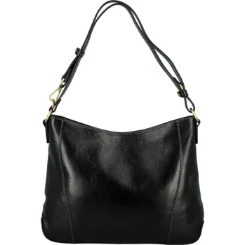 Kabelka Dámská kožená kabelka na rameno černá - Katana Sheilla černá