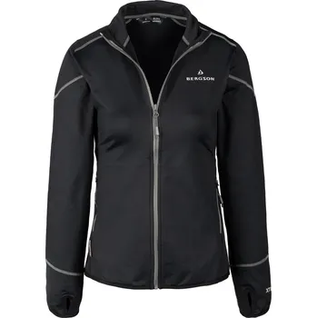 Dámská mikina Mikina BERGSON Dámská sportovní SWIFTLAYER na zip VTX Black, velikost XL