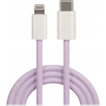 Datový kabel Kabel Maxlife USB typ C - Apple Lightning 1 m fialový