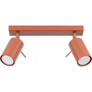 Obdélníkový Stropní Svítidlo SOLLUX LIGHTING 6 x 30 cm červený