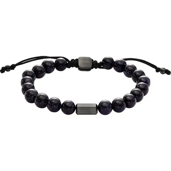 Náramek Náramek s přírodními kameny Fossil JF04819060 stříbrná SLV, vel. ONE SIZE