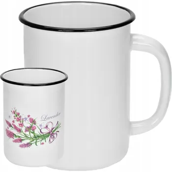 Hrnek Silesia Emalia Levandulový kov 1500 ml