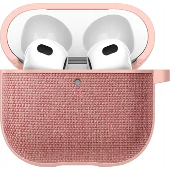 Pouzdro na mobilní telefon Pouzdro pro AirPods 4, Spigen Urban Fit, stylové, pevné a lehké látkové pouzdro