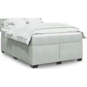 Postel Jednolůžková dřevěná postel VidaXL 140x190 cm, odstíny šedé