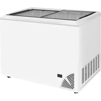 Mraznička 46150 Pultová mraznička prosklené rovné víko Byfal ARO 401/2 White Edge