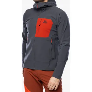 Rozepínací mikina Mountain Equipment Arrow Hooded Jacket - šedá/červená XL