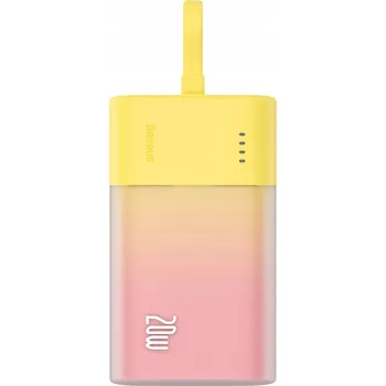 Powerbanka POWERBANK BASEUS 5200mAh 20W SILNÁ POWERBANKA S VESTAVĚNÝM KABELEM Lightning