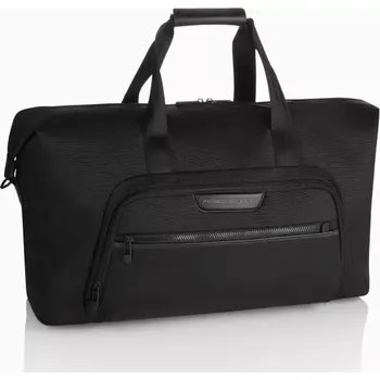 Cestovní taška PORSCHE DESIGN Roadster Nylon Weekender Taška cestovní velká manažerská s organizérem černá (Prostorná nylonová cestovní taška s organizérem, úchytem na vozík, rukojeťmi pro nošení a ramenním popruhem.)