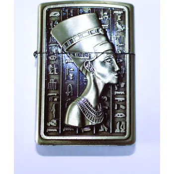 Zapalovač P.R.C. Benzínový zapalovač Nefertiti