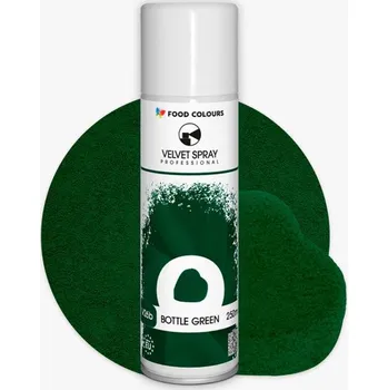 Food Colours Polsko Food Colours sametový sprej Bottle Green (250 ml) ▹