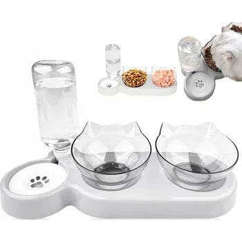 Miska pro psa Sada dvou misek na krmení Bedee, plastové, 500 ml