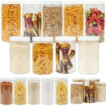 Sklenice Sklenice NÁDOBY na koření, těstoviny 500+1250+1500 ml 14 ks MEGA SADA