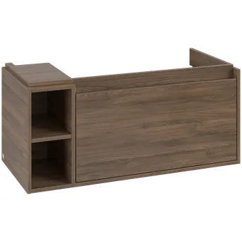 Koupelnový nábytek Villeroy & Boch Skyla - Skříňka pod umyvadlo 972x439 mm, 1 zásuvka, otevřená část vlevo, Arizona Oak C79000VH