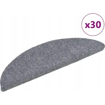 Nášlap na schod Samolepicí stupňové rohože 30 ks Světle šedé 56x17x3 cm