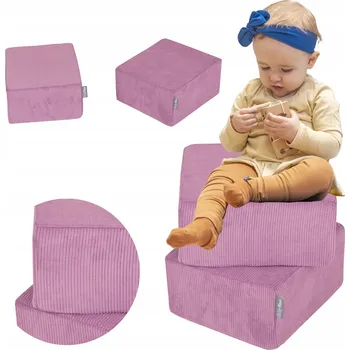 ostatní stavebnice Pěnové Pufy PRO DĚTI pěnová stavebnice KiddyMoon SBM-2P-330 fialová