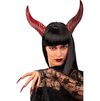 Karnevalový doplněk Carnival toys Čertovské rohy maxi červené