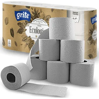 Toaletní papír bez vůně 8 rolí 3 vrstvy GRITE Ecological