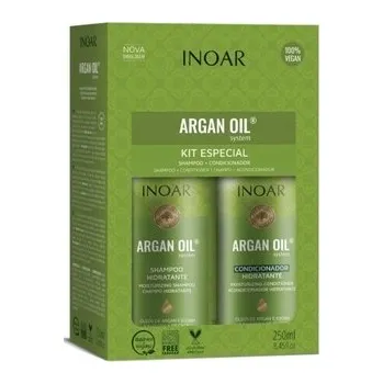 Šampon Inoar Duo Argan Oil šampon 250 ml + kondicionér 250 ml