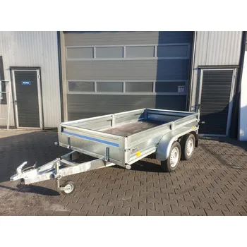 Přívěs k motorovému vozidlu Přívěs dvouosý nebrzděný do 750 Kg, 400x176x35 cm SIDECAR Cena bez plachty