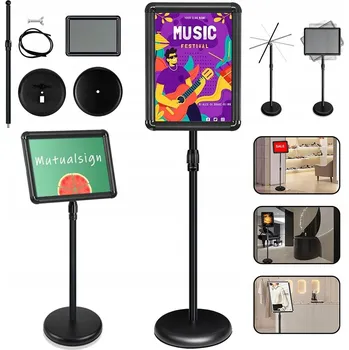 INFORMAČNÍ STOJAN A3 REKLAMNÍ TABULE na plakát ČERNÝ STOJAN NA REKLAMU MENU