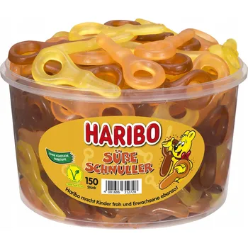 Cukrovinka Haribo Sladké dudlíky Želé Bonbony ovocné dudlíky 1350g