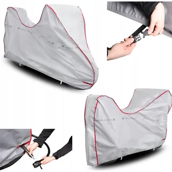 Moto bunda Voděodolná plachta / kryt na motorku s kufrem L 245x125 cm, UV ochrana, model Practic PAS