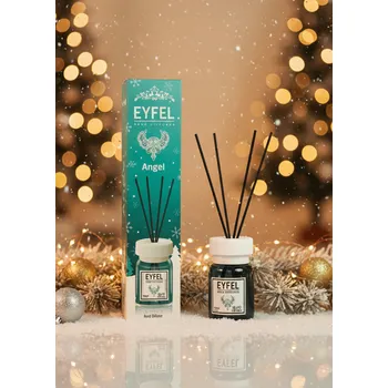 Osvěžovač vzduchu Eyfel – Osvěžovač vzduchu s tyčinkami Anděl 120ml – Vánoční edice