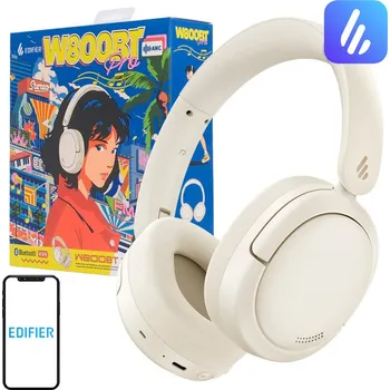 Sluchátka Edifier W800BT Pro Wireless Headphones, ANC Limited Edition (beige)
