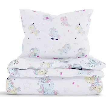 Povlečení MKLuzkoviny.cz Bavlněné povlečení Renforcé – Kouzelní jednorožci