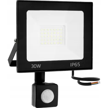 HALOGEN LED S POHYBOVÝM ČIDLEM 30W STAVEBNÍ REFLEKTOR VÝKONNÝ S KABELEM