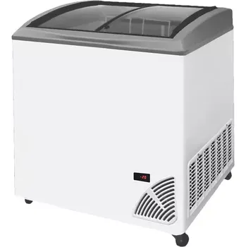 Mraznička 48541 Pultová mraznička prosklené oblé víko Byfal ARO 206/2 Grey Edge