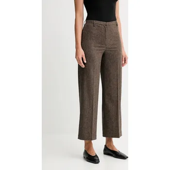 Dámské kalhoty Kalhoty s příměsí vlny Sessun 25107006 hnědá 88X, vel. 34