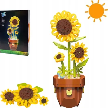 ostatní stavebnice Kreativní 3D stavebnice pro děti - slunečnice Dárek 359 dílků