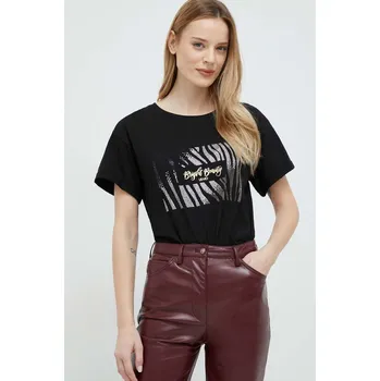 Pánská móda Bavlněné tričko Liu Jo WA3332.J6410 černá 99A, vel. S