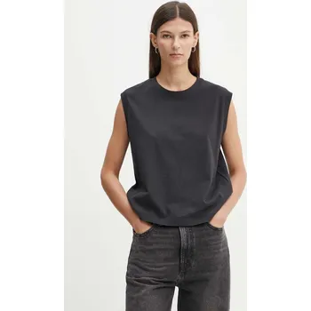 Bavlněný top Levi's černá barva, A8794 99X, vel. S